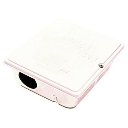 Strongbox Galvanized Steel Tamper-Resistant Bait Station w/ White Powder Coat (12 count)