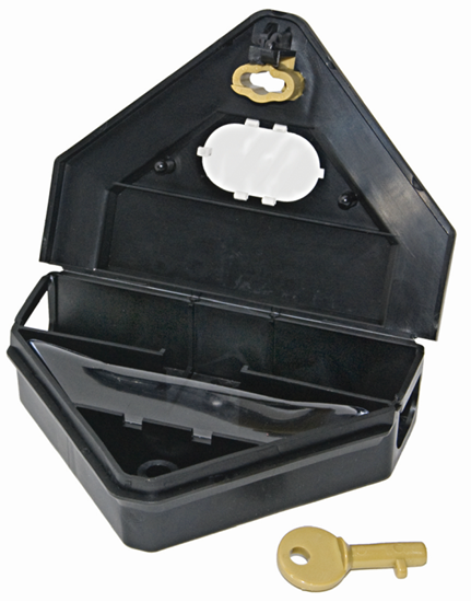 Picture of Gold Key Mouse Depot Plastic Tamper-Resistant Mini Bait Station w/Clear Window