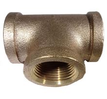 Picture of Couplings Company 101J Female Pipe Tee - Brass - 3/4 in.