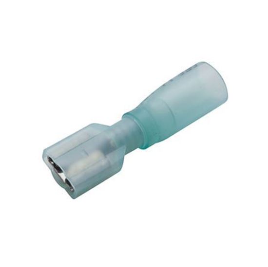 Picture of Del City Heat Shrink Push-On Terminal -  16-14 Gauge - Blue