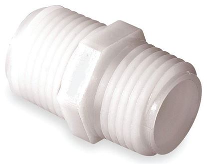Picture of A&M Industries TN5088 Nylon Close Nipple MPT x MPT - 1/2 in. x 1/2 in.