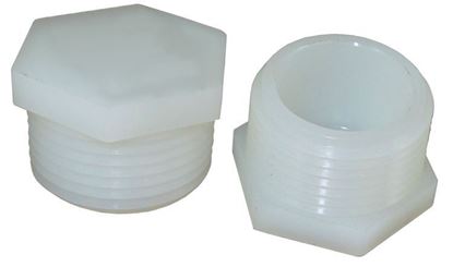 Picture of A&M Industries TP4008 Hex Pipe MPT Nylon Hex Plug - 1/2 in.