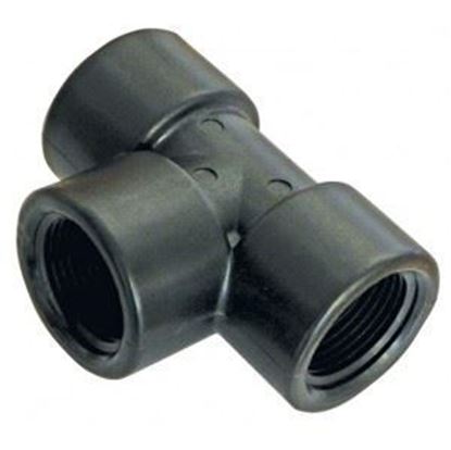Picture of A&M Industries TT6PP Polypropylene Pipe Tee - 3/8 in.