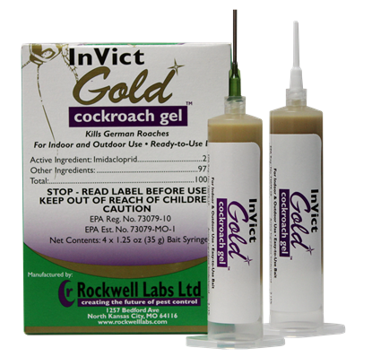 Picture of InVict Gold Cockroach Gel (4 x 35-gm. syringe)