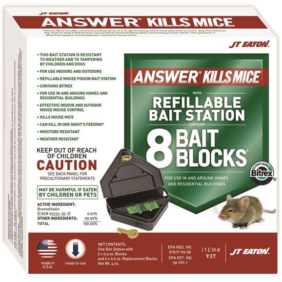 Picture of Answer Kills Mice with Reusable Mouse Bait Station