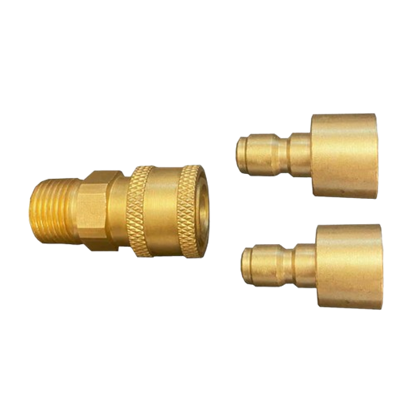 Picture of Flowzone Threaded M18 to Quick-Connect Brass Connector Adapter Kit